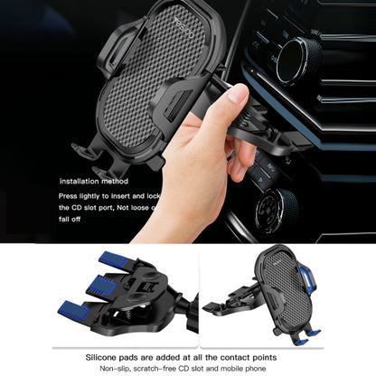 Yesido C84 360 Degree Rotating CD Port Car Phone Holder(Black) - Universal Car Holders by Yesido | Online Shopping UK | buy2fix