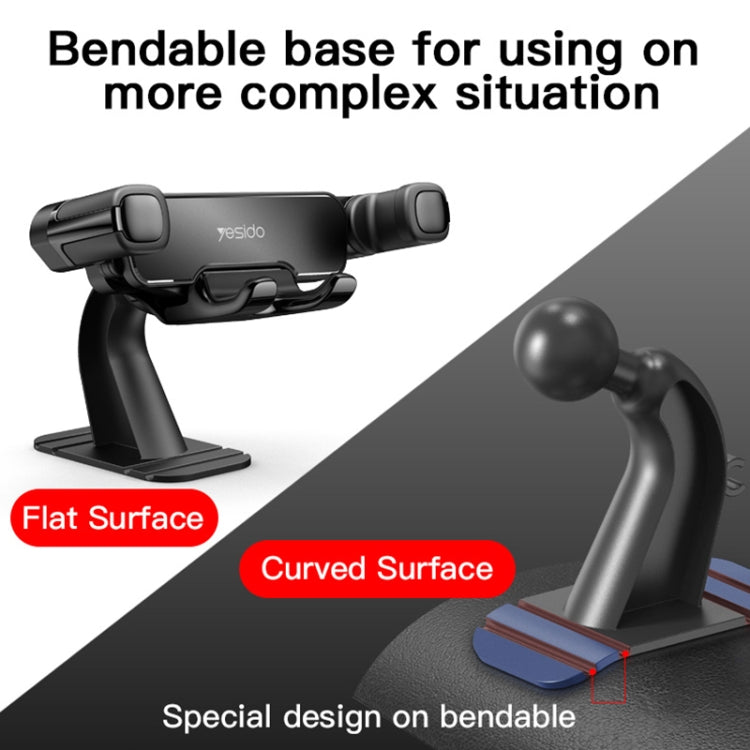Yesido C90 Car Center Console Paste Magnetic Gravity Mobile Phone Holder(Black) - Universal Car Holders by Yesido | Online Shopping UK | buy2fix