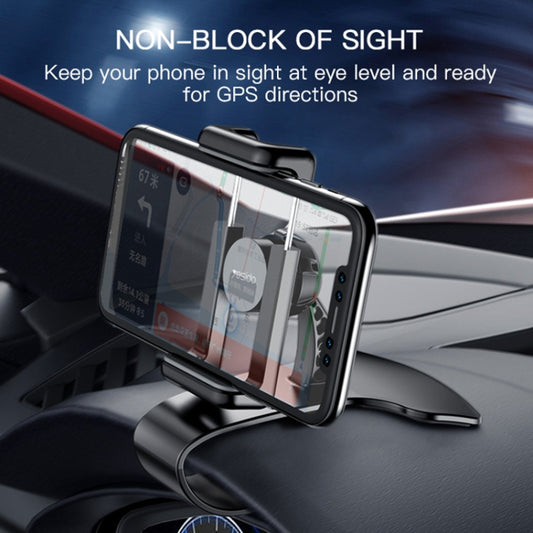 Yesido C103 Car Dashboard Snap-On Mobile Phone Navigation Holder(Black) - Universal Car Holders by Yesido | Online Shopping UK | buy2fix
