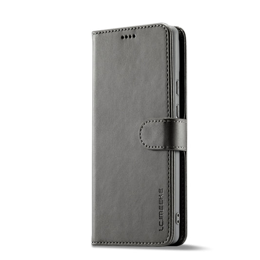 For Google Pixel 8 LC.IMEEKE Calf Texture Flip Leather Phone Case(Grey) - Google Cases by LC.IMEEKE | Online Shopping UK | buy2fix