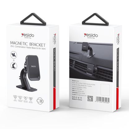 Yesido C110 Car Center Console Paste Magsafe Magnetic Phone Bracket(Black) - Universal Car Holders by Yesido | Online Shopping UK | buy2fix
