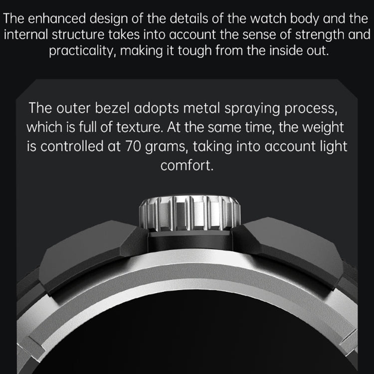 OVISEN GT100 1.39 inch TFT Screen 2 in 1 Bluetooth Headset Smart Watch, Support Blood Oxygen Monitoring/Bluetooth Music(Grey) by buy2fix