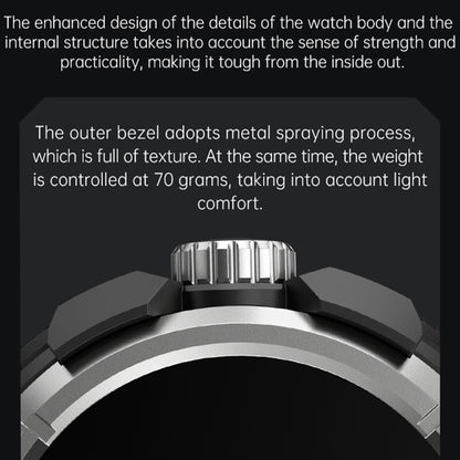 OVISEN GT100 1.39 inch TFT Screen 2 in 1 Bluetooth Headset Smart Watch, Support Blood Oxygen Monitoring/Bluetooth Music(Grey) by buy2fix