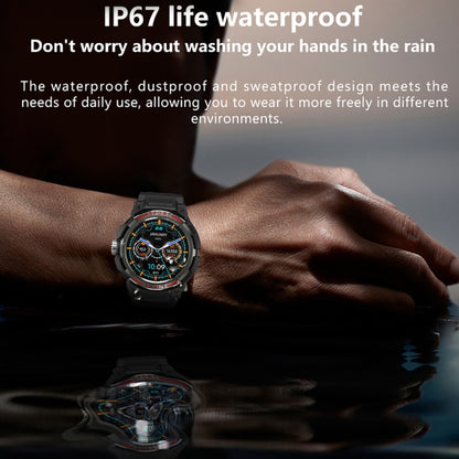 OVISEN GT100 1.39 inch TFT Screen 2 in 1 Bluetooth Headset Smart Watch, Support Blood Oxygen Monitoring/Bluetooth Music(Grey) by buy2fix