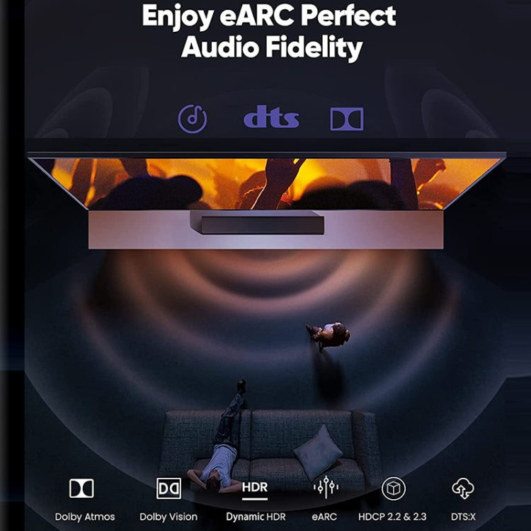 3m HDMI 2.1 Version 8K 60Hz UHD 48Gbps Cable(Grey) by buy2fix