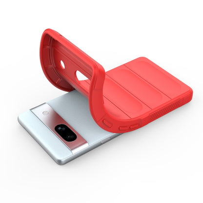 For Google Pixel 7a Magic Shield TPU + Flannel Phone Case(White) by buy2fix