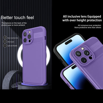 For Xiaomi Redmi Note 12 4G Twill Texture TPU Shockproof Phone Case(Purple) by buy2fix