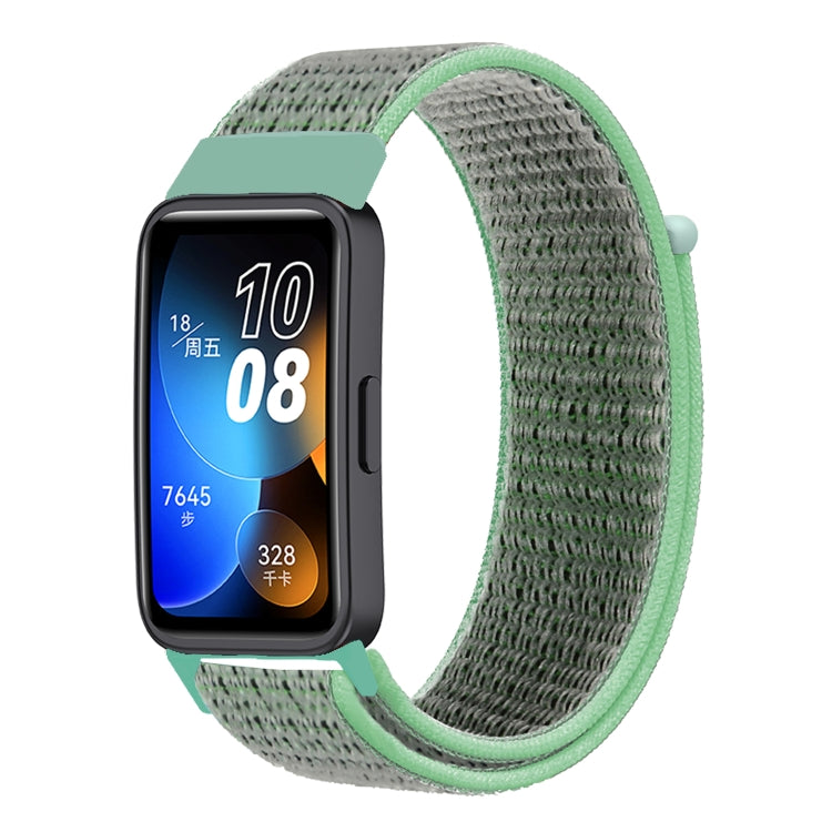 For Huawei Band 8 16mm Woven Nylon Loop Watch Band(Blue Sea) by buy2fix