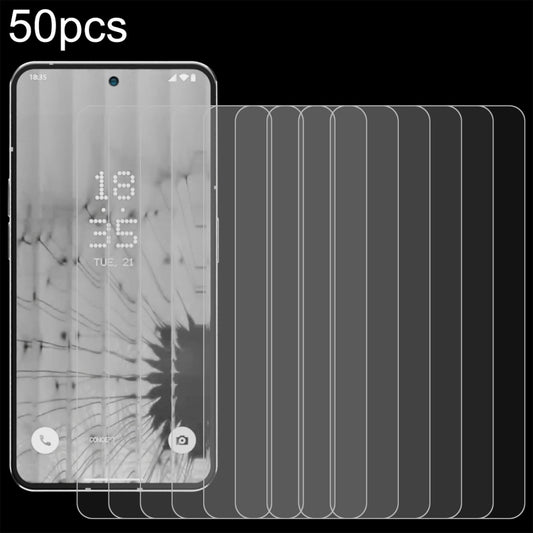 For Nothing Phone 2 50pcs 0.26mm 9H 2.5D Tempered Glass Film - Nothing Tempered Glass by buy2fix | Online Shopping UK | buy2fix