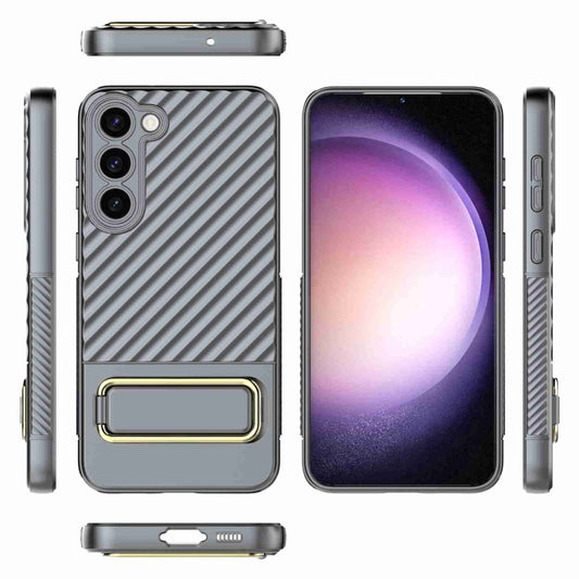 For Samsung Galaxy S23+ 5G Wavy Textured Phone Case (Grey) - Galaxy S23+ 5G Cases by buy2fix | Online Shopping UK | buy2fix