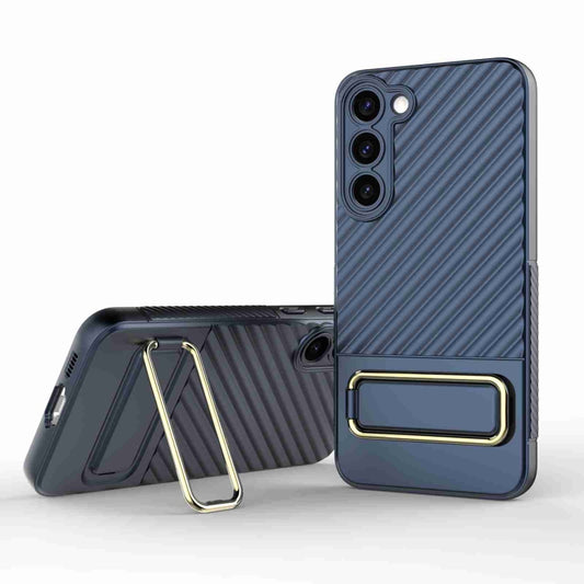 For Samsung Galaxy S23+ 5G Wavy Textured Phone Case (Blue) - Galaxy S23+ 5G Cases by buy2fix | Online Shopping UK | buy2fix