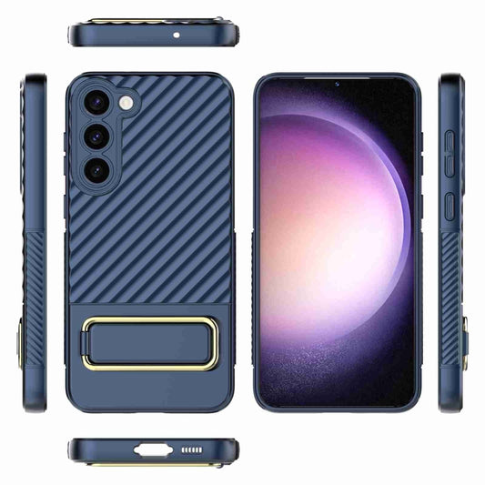 For Samsung Galaxy S23+ 5G Wavy Textured Phone Case (Blue) - Galaxy S23+ 5G Cases by buy2fix | Online Shopping UK | buy2fix