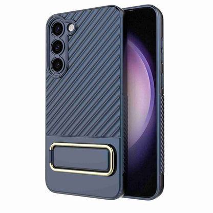 For Samsung Galaxy S23+ 5G Wavy Textured Phone Case (Blue) - Galaxy S23+ 5G Cases by buy2fix | Online Shopping UK | buy2fix