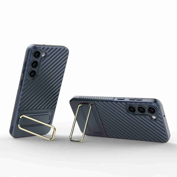 For Samsung Galaxy S23+ 5G Wavy Textured Phone Case (Blue) - Galaxy S23+ 5G Cases by buy2fix | Online Shopping UK | buy2fix