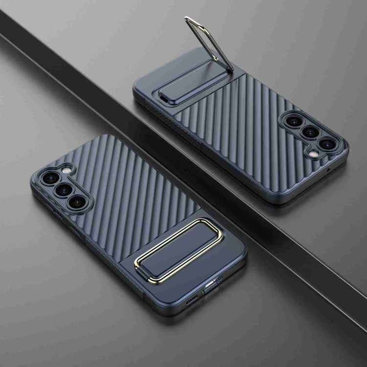 For Samsung Galaxy S23+ 5G Wavy Textured Phone Case (Blue) - Galaxy S23+ 5G Cases by buy2fix | Online Shopping UK | buy2fix
