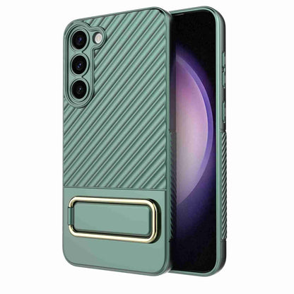 For Samsung Galaxy S23+ 5G Wavy Textured Phone Case (Green) - Galaxy S23+ 5G Cases by buy2fix | Online Shopping UK | buy2fix