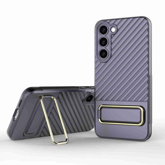 For Samsung Galaxy S23 5G Wavy Textured Phone Case (Purple) - Galaxy S23 5G Cases by buy2fix | Online Shopping UK | buy2fix