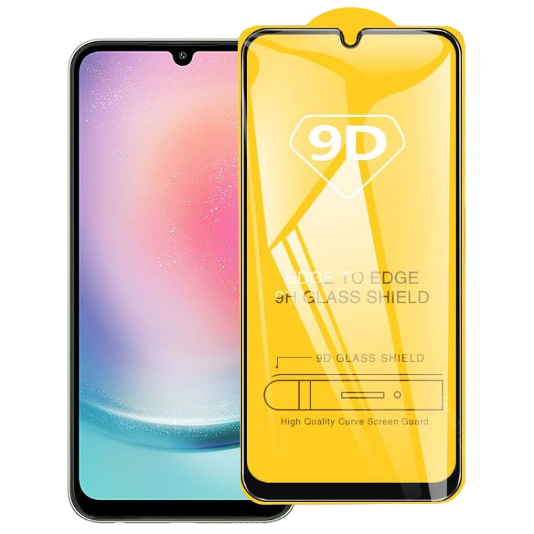 For Samsung Galaxy A24 4G 9D Full Glue Full Screen Tempered Glass Film - Galaxy Tempered Glass by buy2fix | Online Shopping UK | buy2fix