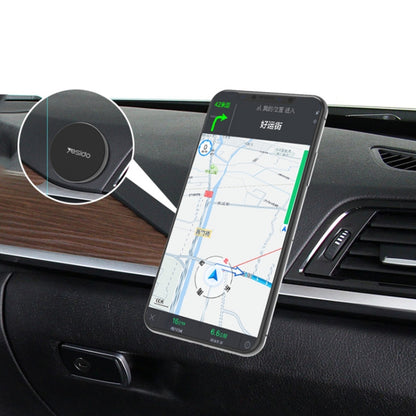 Yesido C38 Car Round Plate Magnetic Phone Holder(Black) - Universal Car Holders by Yesido | Online Shopping UK | buy2fix