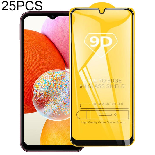 For Samsung Galaxy A14 5G 25pcs 9D Full Glue Full Screen Tempered Glass Film - Galaxy Tempered Glass by buy2fix | Online Shopping UK | buy2fix