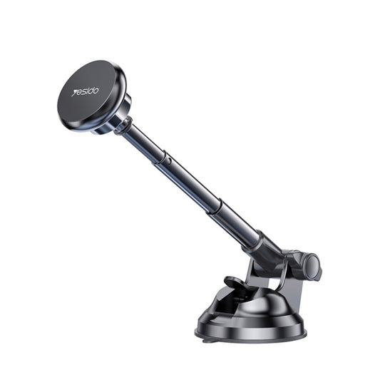 Yesido C41 Car Windshield Telescopic Suction Cup Magnetic Phone Holder(Black)