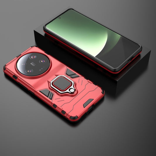 For Xiaomi 13 Ultra Magnetic Ring Holder PC + TPU Phone Case(Red) - Xiaomi Cases by buy2fix | Online Shopping UK | buy2fix