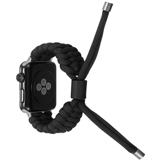 Stretch Plain Silicone Bean Watch Band For Apple Watch 7 45mm(Black) by buy2fix