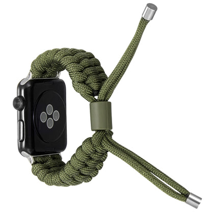 Stretch Plain Silicone Bean Watch Band For Apple Watch 7 45mm(Army Green) by buy2fix
