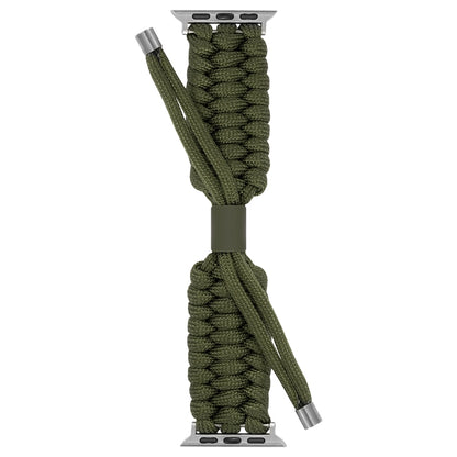 Stretch Plain Silicone Bean Watch Band For Apple Watch 7 45mm(Army Green) by buy2fix