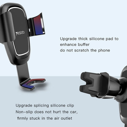 Yesido C71 Car Air Vent Rotatable Phone Holder(Black) - Universal Car Holders by Yesido | Online Shopping UK | buy2fix
