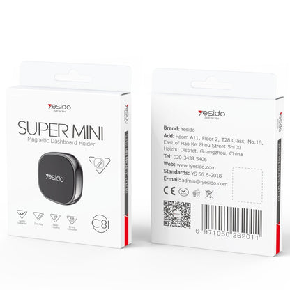 Yesido C81 Car Dashboard Mini Strong Magnetic Phone Holder(Black) - Universal Car Holders by Yesido | Online Shopping UK | buy2fix