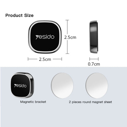 Yesido C81 Car Dashboard Mini Strong Magnetic Phone Holder(Silver) - Universal Car Holders by Yesido | Online Shopping UK | buy2fix