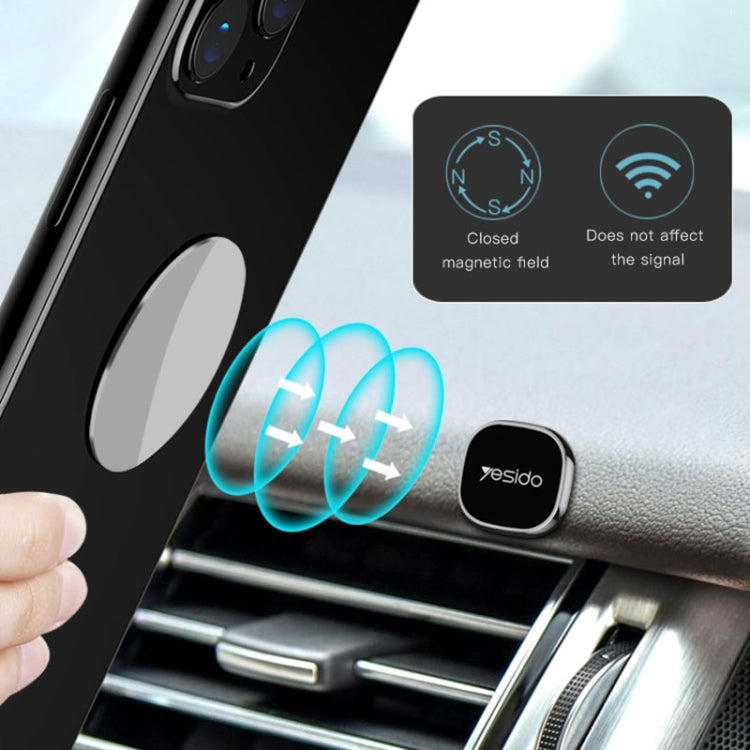 Yesido C81 Car Dashboard Mini Strong Magnetic Phone Holder(Silver) - Universal Car Holders by Yesido | Online Shopping UK | buy2fix