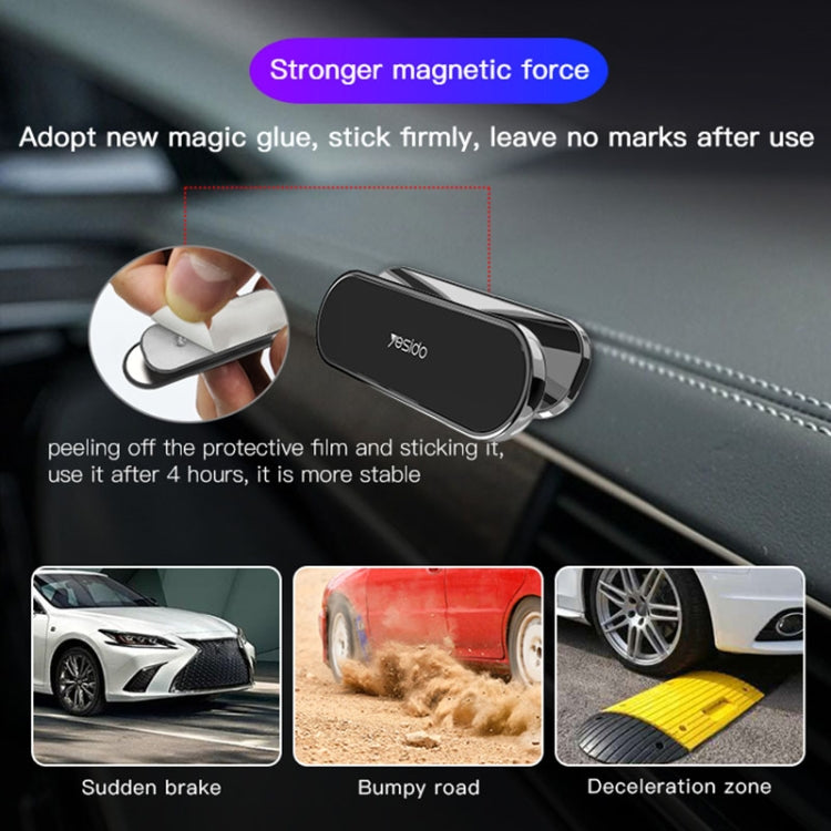 Yesido C82 Car 360 Degree Rotation Strong Magnetic Phone Holder(Silver) - Universal Car Holders by Yesido | Online Shopping UK | buy2fix