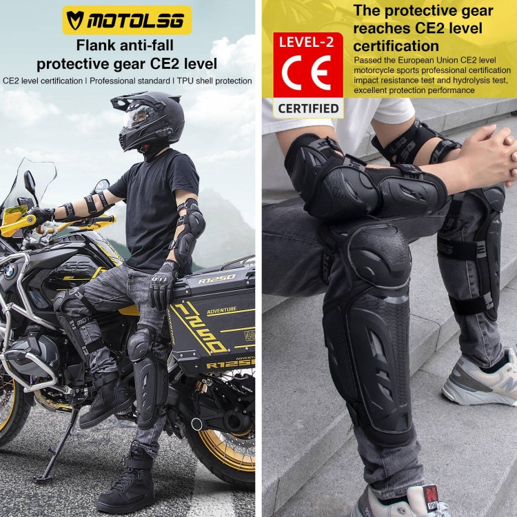 2 in 1 Knee Pads Motolsg Motorcycle Bicycle Riding Protective Gear by buy2fix