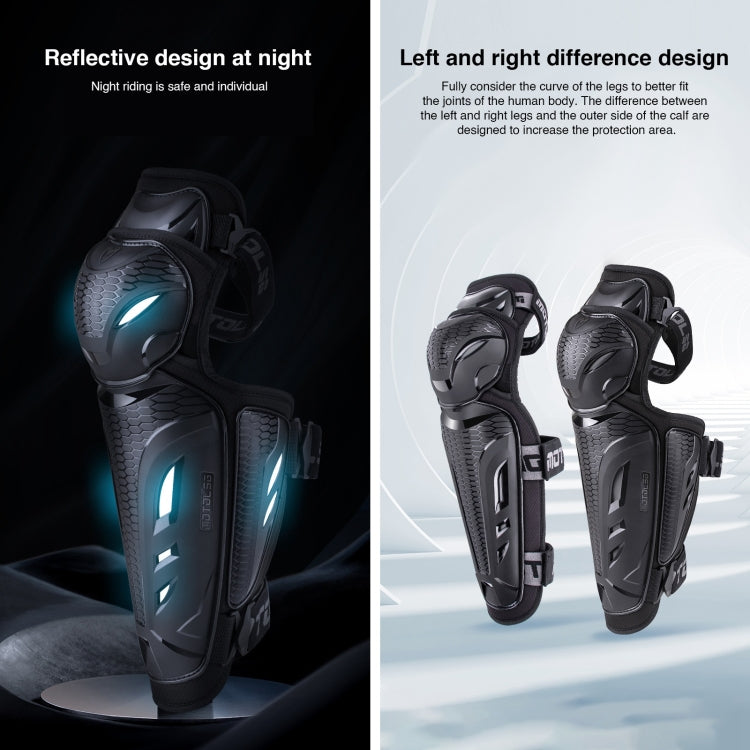 2 in 1 Knee Pads Motolsg Motorcycle Bicycle Riding Protective Gear by buy2fix