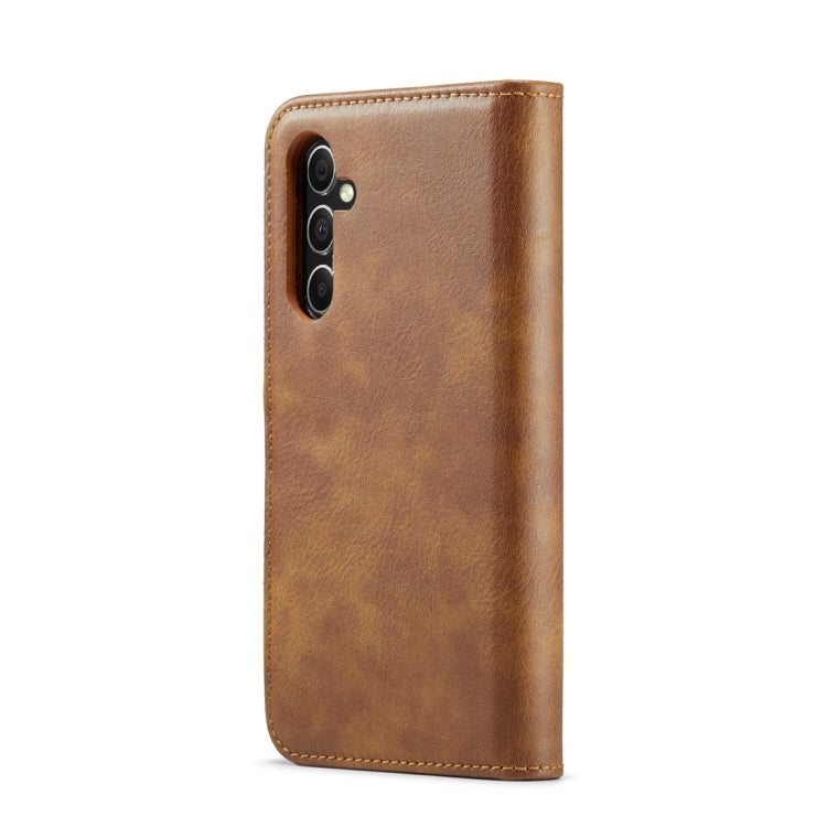 For Samsung Galaxy A34 5G DG.MING Crazy Horse Texture Detachable Magnetic Leather Case(Brown) by DG.MING