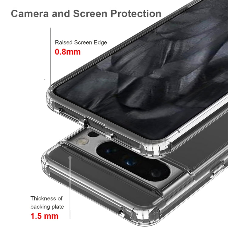 For Google Pixel 8 Pro 5G Scratchproof Acrylic TPU Phone Case(Transparent) - Google Cases by buy2fix | Online Shopping UK | buy2fix
