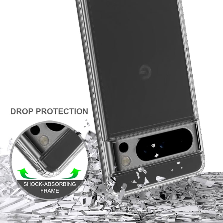 For Google Pixel 8 Pro 5G Scratchproof Acrylic TPU Phone Case(Transparent) - Google Cases by buy2fix | Online Shopping UK | buy2fix