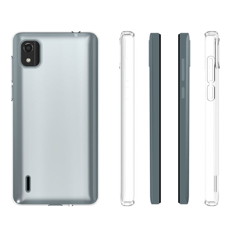For Nokia C2 2nd Edition Waterproof Texture TPU Phone Case(Transparent) by buy2fix