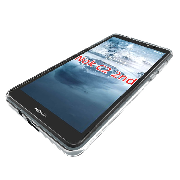 For Nokia C2 2nd Edition Waterproof Texture TPU Phone Case(Transparent) by buy2fix