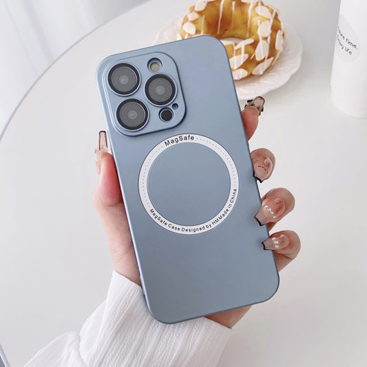 For iPhone 13 Pro Magsafe Magnetic PC Shockproof Phone Case With Camera Lens(Light Blue) - iPhone 13 Pro Cases by buy2fix | Online Shopping UK | buy2fix