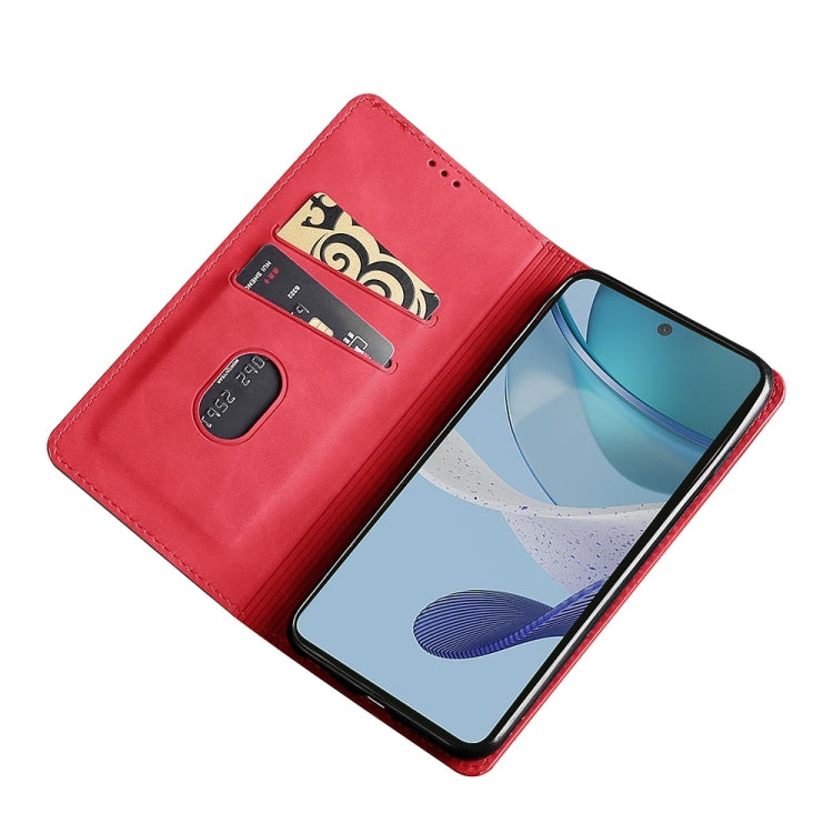 For Infinix Smart 7 HD Skin Feel Magnetic Leather Phone Case(Red) - Infinix Cases by buy2fix | Online Shopping UK | buy2fix