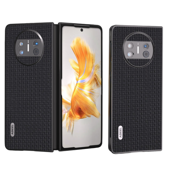 For Huawei Mate X3 ABEEL Genuine Luxury Black Edge Phone Case(Black)