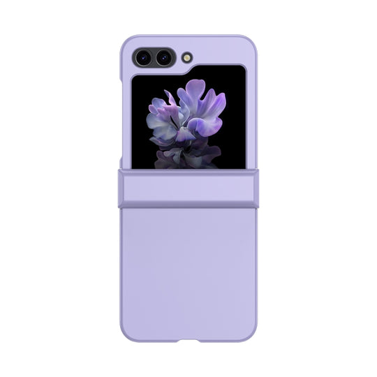 Pour Samsung Galaxy Z Flip5 Skin Feel PC Phone Case avec charnière (violet)