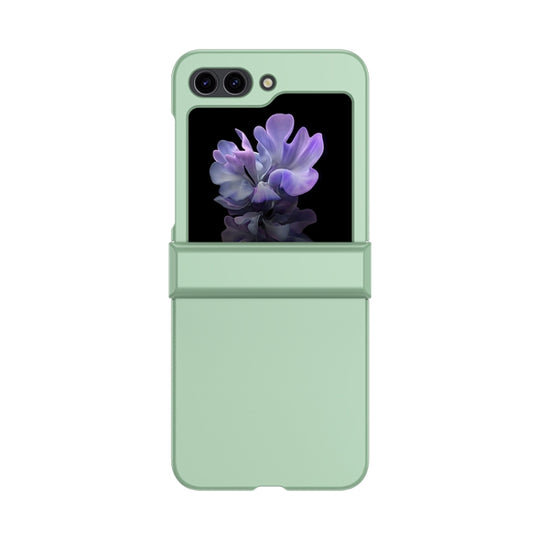 Pour Samsung Galaxy Z Flip5 Skin Feel PC Phone Case avec charnière (vert menthe)