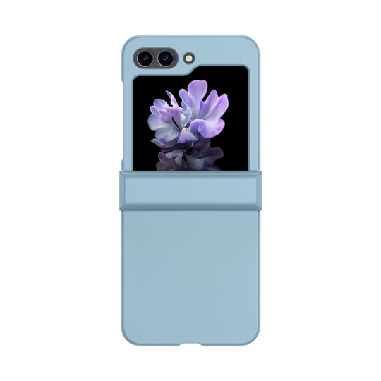 Pour Samsung Galaxy Z Flip5 Skin Feel PC Phone Case avec charnière (bleu ciel)