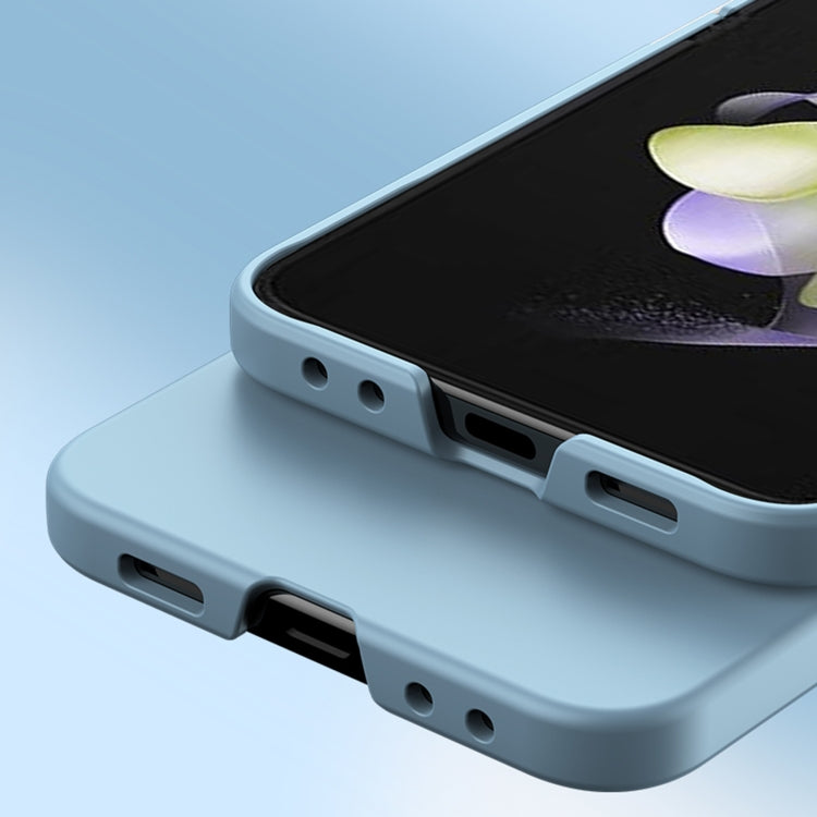 For Samsung Galaxy Z Flip5 Skin Feel PC Phone Case with Hinge(Sky Blue) by buy2fix