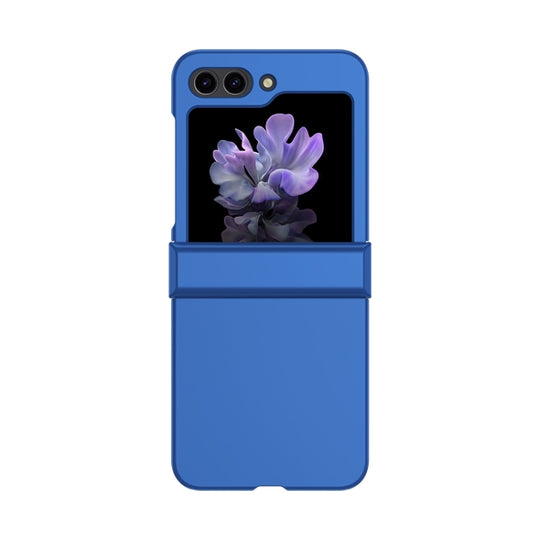 Pour Samsung Galaxy Z Flip5 Skin Feel PC Phone Case avec charnière (bleu)