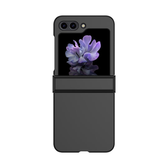 Pour Samsung Galaxy Z Flip5 Skin Feel PC Phone Case avec charnière (noir)